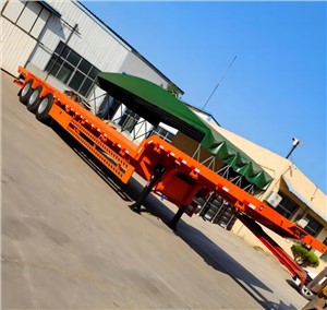 Lled-ôl-gerbyd Cludydd Peiriannau Adeiladu